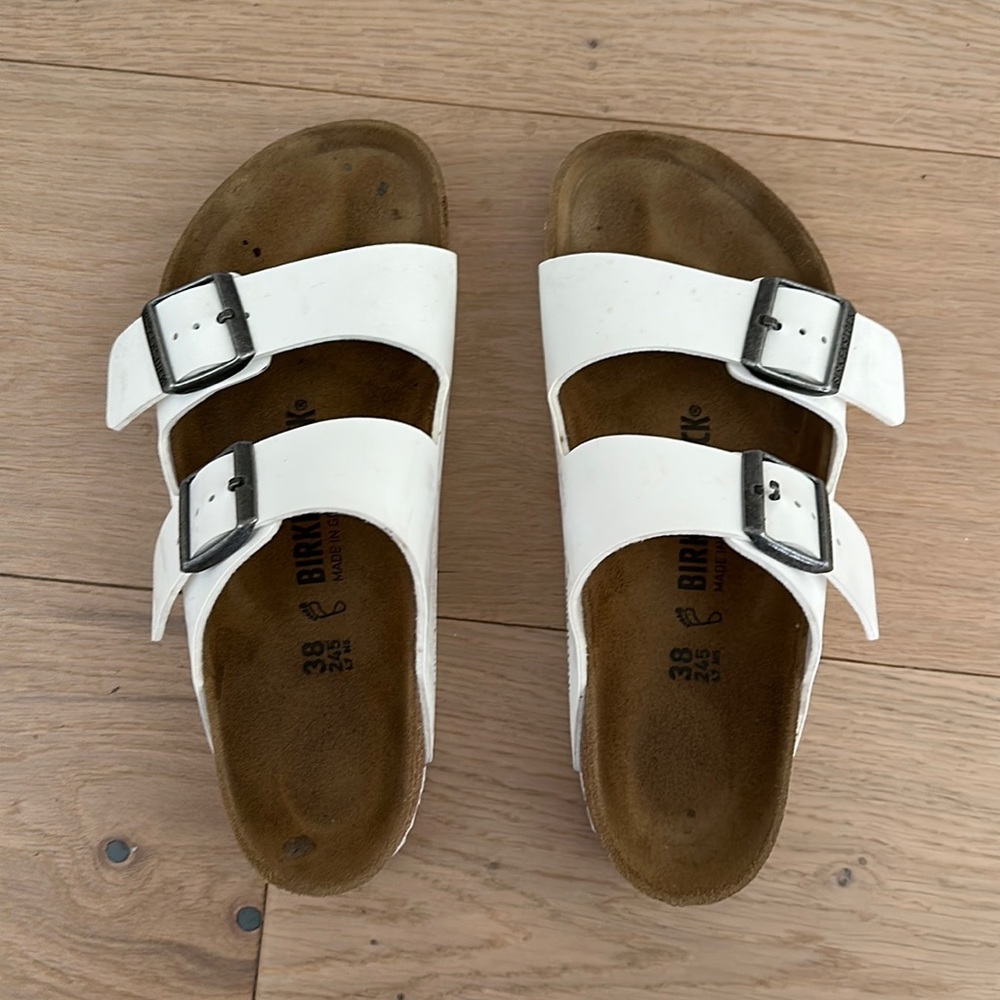 White Birkenstock size 38